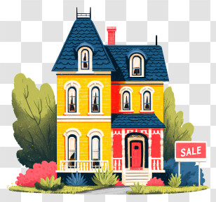 Big House For Sale - Charming House For Sale Transparent PNG