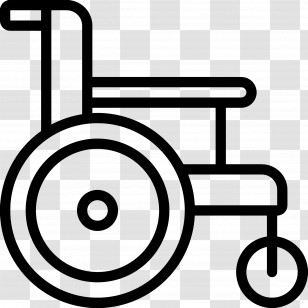 Wheelchair - Wheelchair Icon Symbolizing Accessibility Transparent PNG