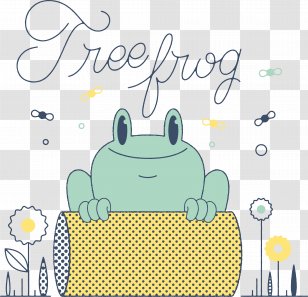 The Frogs Amphibian Illustration - Cartoon Blue Frog Transparent PNG