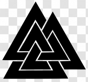 Odin Viking Age Valknut Runes Symbol - Huginn And Muninn Transparent PNG