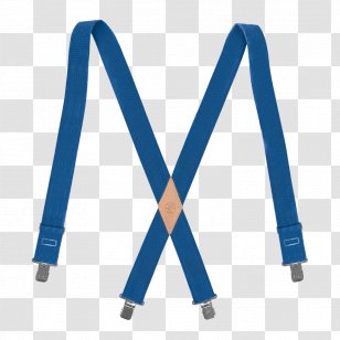 T-shirt Braces Belt Slip Clothing - Electric Blue - Suspenders Transparent PNG