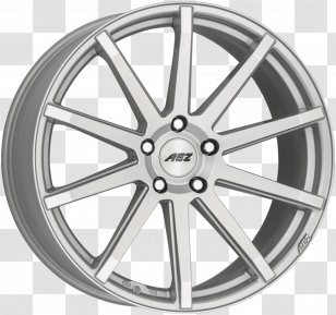 Car AEZ Wheel Straight Shine Alloy Rim - Automotive Tire - Angle Transparent PNG