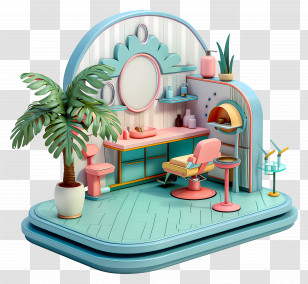 Hair Salon - Stylish Beauty Salon Transparent PNG