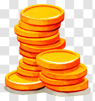 Stack Of Gold Coins - Stack Of Gold Coins Transparent PNG