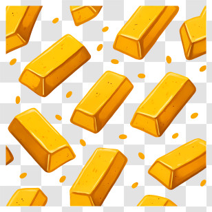 Gold Bars - Pattern Of Gold Bars Transparent PNG