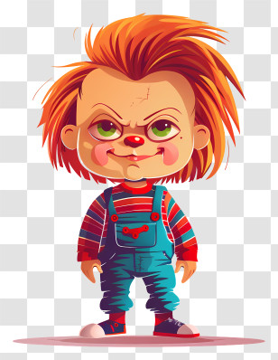 Chucky - Scary Evil Doll Illustration Transparent PNG