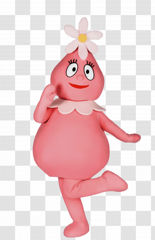Yo Gabba Gabba - Pink Flower Character Illustration Transparent PNG