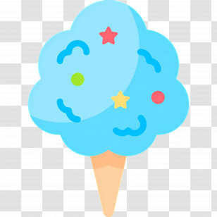 Cotton Candy - Colorful Cotton Candy Icon Transparent PNG