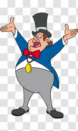 Benjamin Blumchen - Circus Ringmaster With Top Hat Transparent PNG