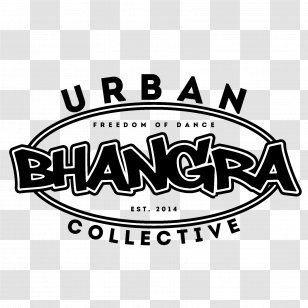Logo Brand White Font - Label - Bhangra Transparent PNG