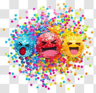 Sparkle - Colorful Sparkling Emojis Transparent PNG