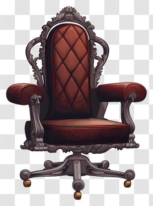 Throne - Royal Ornate Throne Chair Transparent PNG
