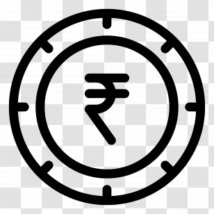 Rupee Symbol - Rupee Coin Symbol Transparent PNG