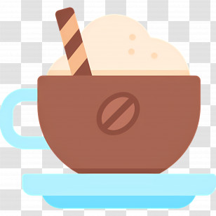 Cappuccino Coffee - Coffee Cup With Biscuit Transparent PNG