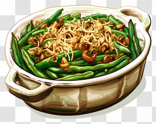 Green Bean Casserole - Delicious Green Bean Casserole Dish Transparent PNG