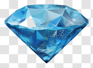 Diamond - Blue Diamond Gemstone For Elegance Transparent PNG