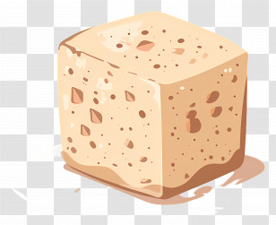 Halva - Porous Cleaning Sponge Block Transparent PNG