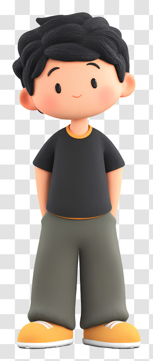 Philippines Boy - Cartoon Character In Casual Outfit Transparent PNG