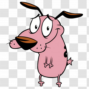 Cartoon Character - Pink Cartoon Dog Illustration Transparent PNG
