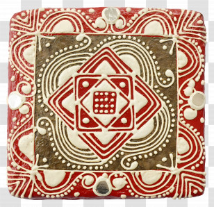 Mandala Pattern - Square Decorative Tile With Geometric Patterns Transparent PNG