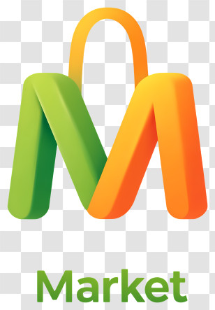 Market Logo - Colorful Market M Logo Transparent PNG