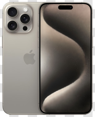 Iphone 15 Pro Max - Modern Silver Smartphone Design Transparent PNG