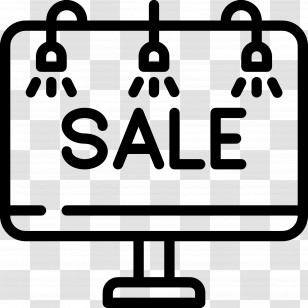 Sale Sign - Sale Sign For Promotional Advertisement Transparent PNG