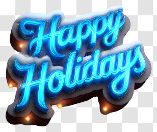 Christmas Text - Happy Holidays Text Transparent PNG