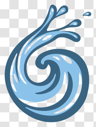 Wave - Blue Splashing Water Wave Icon Transparent PNG