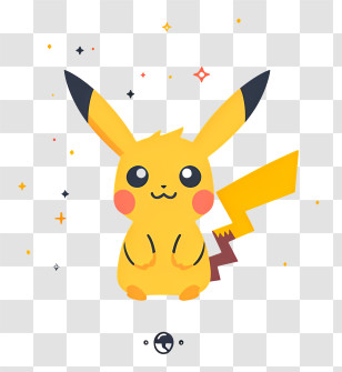 Pikachu - Illustration Of Pikachu In Cute Style Transparent PNG