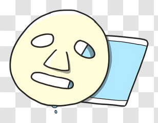 Cartoon - Hydrating Face Mask Transparent PNG