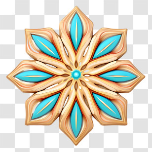 Christmas Snowflake Cookies - Ornamental Snowflake With Intricate Design Transparent PNG