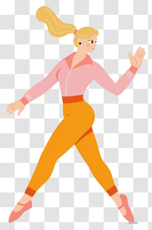 Running Girl - Fit Woman Running Transparent PNG