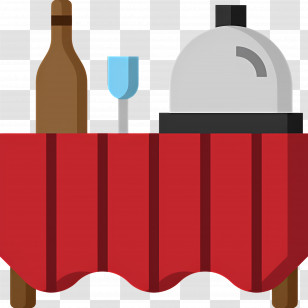 Buffet - Dining Table With Wine And Food Transparent PNG