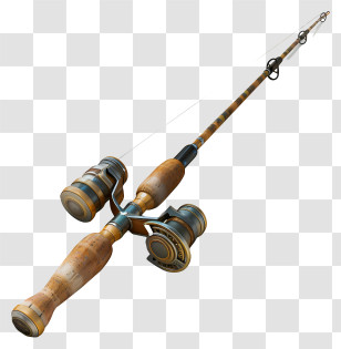 Fishing Rod - Detailed Fishing Rod Illustration Transparent PNG