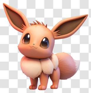 3d Eevee - Cute Eevee Character Illustration Transparent PNG