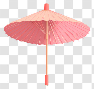 Pink Paper Parasol - Pink Paper Umbrella Design Transparent PNG