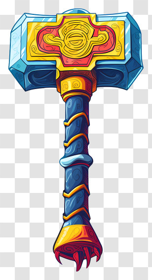 Hammer - Colorful Hammer Illustration Transparent PNG
