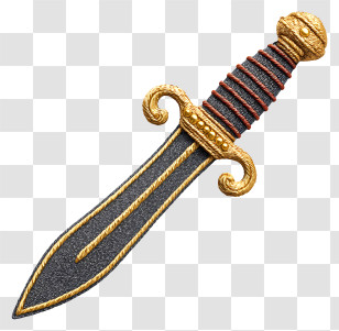 Pirate Dagger - Ornate Decorative Sword Transparent PNG