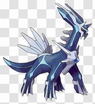 Dialga - Legendary Blue Creature Transparent PNG