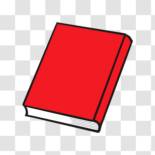 Icon - Red Hardcover Book Illustration Transparent PNG