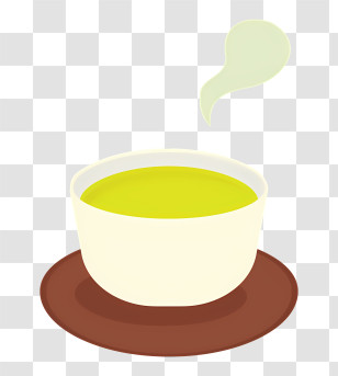 Icon - Hot Green Tea In A Cup Transparent PNG