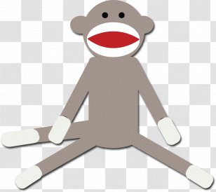 Sock Monkey Drawing Clip Art - Socks Transparent PNG