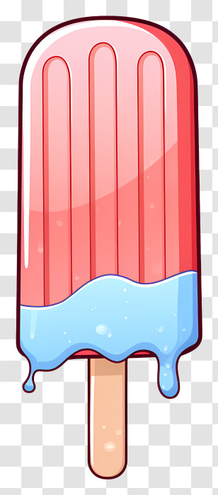 Popsicle - Melting Ice Cream Popsicle Illustration Transparent PNG