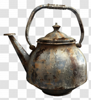 Old Teapot - Rusty Kettle Transparent PNG