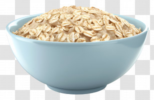 Oatmeal Bowl - Bowl Of Fresh Oats For A Healthy Breakfast Transparent PNG