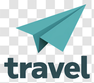 Travel Logo - Travel Paper Plane Logo Transparent PNG