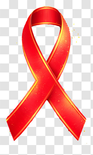 Red Ribbon Awareness Symbol - Red Awareness Ribbon Icon Transparent PNG