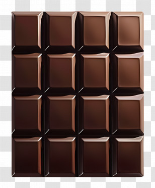 Chocolate - Dark Chocolate Bar Transparent PNG