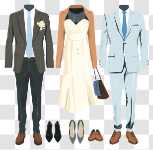 Formal Clothes - Formal Outfits For Men And Women Transparent PNG